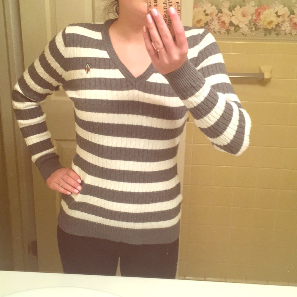 USPA Striped sweater